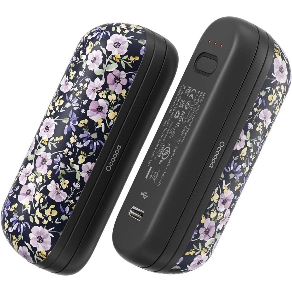imageOCOOPA 2 in 1 Magnetic Rechargeable Hand Warmers UT2s Mini Electric Handwarmers 2 Pack Split USBC Reusable Portable Pocket Heater Raynauds Golf Christmas Tech Gifts for Women MenNocturne Garden