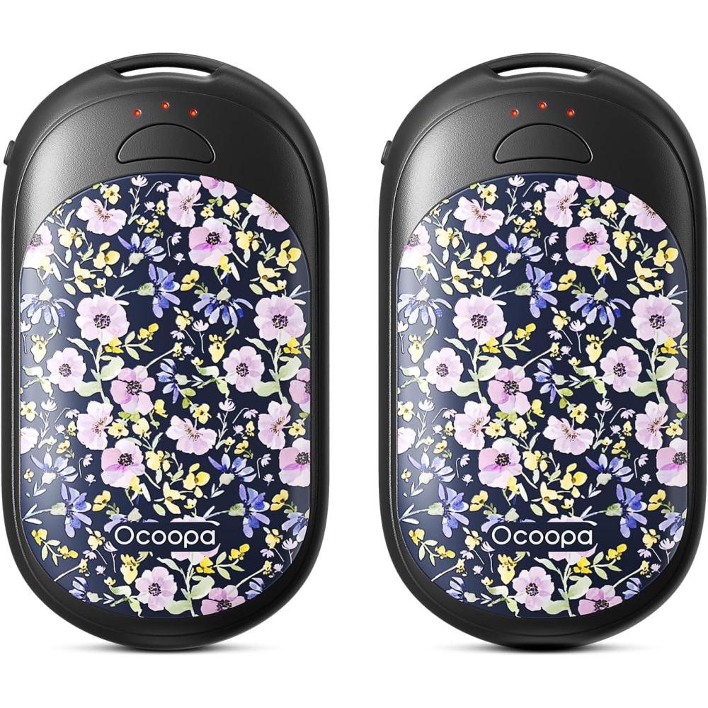 imageOCOOPA Magnetic Hand Warmers Rechargeable 2 Pack AI Electric Handwarmers Fast Heating 3Settings UL Certified Portable Heater Gloves Fitting Travel Essentials Gifts Women Men UT3 LiteArtists in Bloom  Noctune Garden