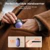 OCOOPA Magnetic Hand Warmers Rechargeable 2 Pack, AI Electric Handwarmers, Fast Heating, 3-Settings, UL Certified, Portable Heater, Gloves Fitting, Travel Essentials, Gifts Women Men, UT3 Lite(Purple)