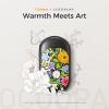 OCOOPA Magnetic Hand Warmers Rechargeable 2 Pack, AI Electric Handwarmers, Fast Heating, 3-Settings, UL Certified, Portable Heater, Gloves Fitting, Travel Essentials, Gifts Women Men, UT3 Lite(Artists in bloom- Painted in bloom)