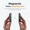 OCOOPA Magnetic Hand Warmers Rechargeable 2 Pack, AI Electric Handwarmers, Fast Heating, 3-Settings, UL Certified, Portable Heater, Gloves Fitting, Travel Essentials, Gifts Women Men, UT3 Lite(Gray)