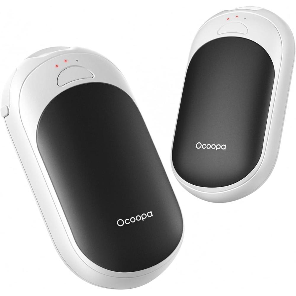 imageOCOOPA Magnetic Rechargeable Hand Warmers 2 Pack Ultrathin Electric Handwarmers Portable PocketSized Heater for Men Women Purse Must Haves Union UT3 LiteClassic Black