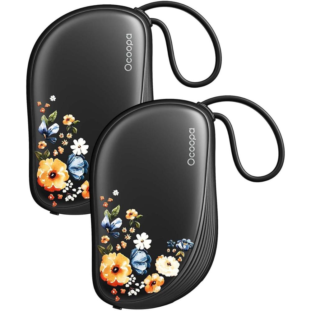 imageOCOOPA UT5 Sway CombInspired Rechargeable Hand Warmers 2 Pack 06 Ultra Slim Fits in Gloves ampamp Pockets UL Certified Electric Hand Warmer Women Gifts for Christmas Winter EssentialsMeadow WhisperOcoopa x Collab Edition