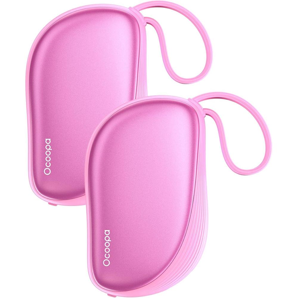 imageOCOOPA UT5 Sway CombInspired Rechargeable Hand Warmers 2 Pack 06 Ultra Slim Fits in Gloves ampamp Pockets UL Certified Electric Hand Warmer Women Gifts for Christmas Winter EssentialsRose Pink