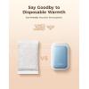 OCOOPA AI Magnetic Hand Warmers Rechargeable 2 Pack, 5000mAh Ultra-Thin Electric Glove Heater Handwarmer,UL Certified, Men Women Gifts for Christmas,Birthday,Winter Essentials,UT4 Young(Glacier Blue)