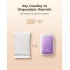 OCOOPA AI Magnetic Hand Warmers Rechargeable 2 Pack, 5000mAh Ultra-Thin Electric Glove Heater Handwarmer,UL Certified, Men Women Gifts for Christmas,Birthday,Winter Essentials,UT4 Young(Misty Purple)