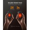 OCOOPA Dual-Sided Hand Warmers Rechargeable, 2-in-1 Electric Hand Warmers with UL-Certified, 3 Heating Levels, Pocket-Sized USB Hand Warmers for Camping, Hunting, Commuting, Gifts for Men, UT5 Duoheat(Black)