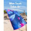 OCOOPA Microfiber Beach Towel – Oversized 71″x32″ – Quick Dry, Sand Free – Lightweight & Compact – Large Beach Towels for Swimming, Camping, Holiday(Nile Garden)
