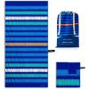 OCOOPA Microfiber Beach Towel – Oversized 71″x32″ – Quick Dry, Sand Free – Lightweight & Compact – Large Beach Towels for Swimming, Camping, Holiday(Graffiti Stripes)