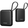 OCOOPA UT5 Nano Rechargeable Hand Warmers 2 Pack, Compact Portable Electric Handwarmers, Pocket Warmers Heated Gloves, 3-Settings, UL Certified, Christmas Must Have, Travel Essentials, Gifts Women(Black)