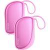 OCOOPA UT5 Sway Comb-Inspired Rechargeable Hand Warmers 2 Pack, 0.6” Ultra Slim, Fits in Gloves & Pockets, UL Certified, Electric Hand Warmer, Women Gifts for Christmas, Winter Essentials(Rose Pink)
