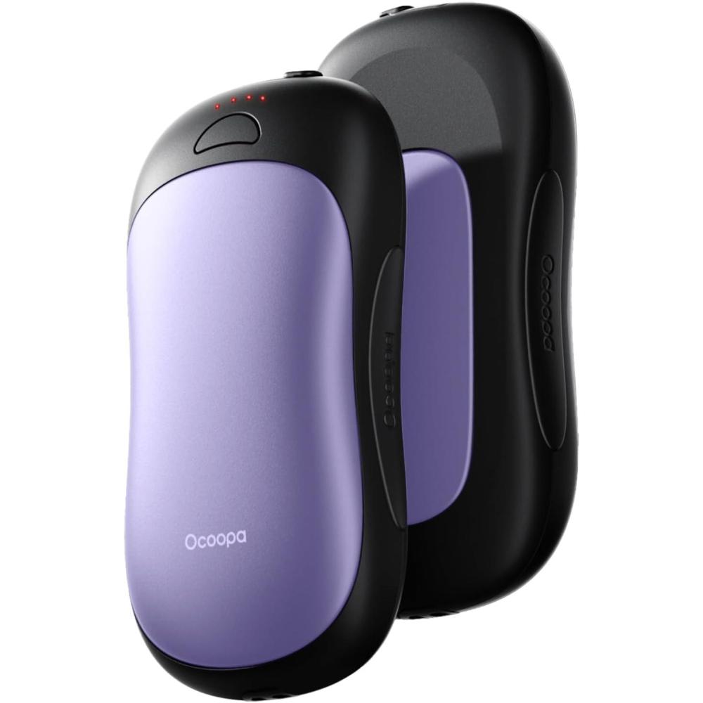 image:imageOCOOPA AI Smart Magnetic DoubleSided Heating Hand Warmers Rechargeable 2 Pack10000mAh Electric Heater Larger Warming Surface 4 Heat Levels Max 136F Men Gifts for ChristmasUT3 PRORoyal Purple