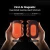 OCOOPA AI Smart Magnetic Double-Sided Heating Hand Warmers Rechargeable 2 Pack,10000mAh Electric Heater, Larger Warming Surface, 4 Heat Levels, Max 136°F, Men Gifts for Christmas,UT3 PRO(Orange)